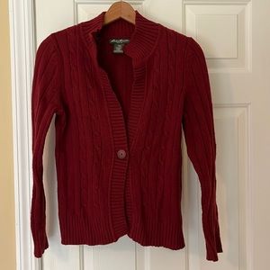 Eddie Bauer Red Sweater